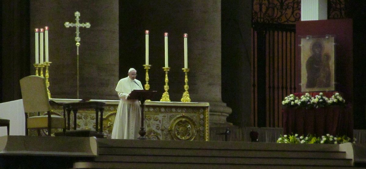 Promluva Svatého otce Foto
